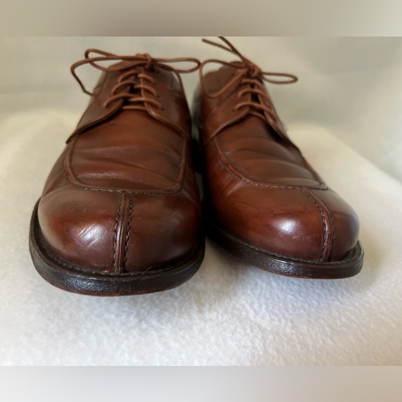 Johnston & Murphy Men’s Size 11 1/2 Brown Leather Shoes - Picture 4 of 16